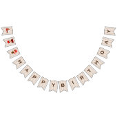 ジンガーブレッ飾ドハウス誕生日バナー バンティングフラッグ (全)