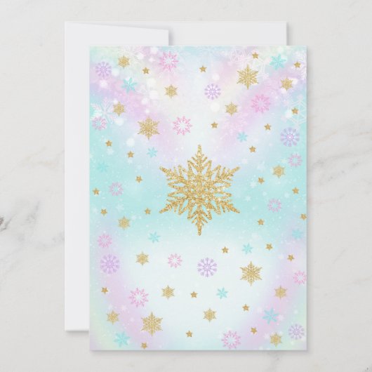 ジンガーブレッ飾ドハウス誕生日招待状 招待状 (裏面)