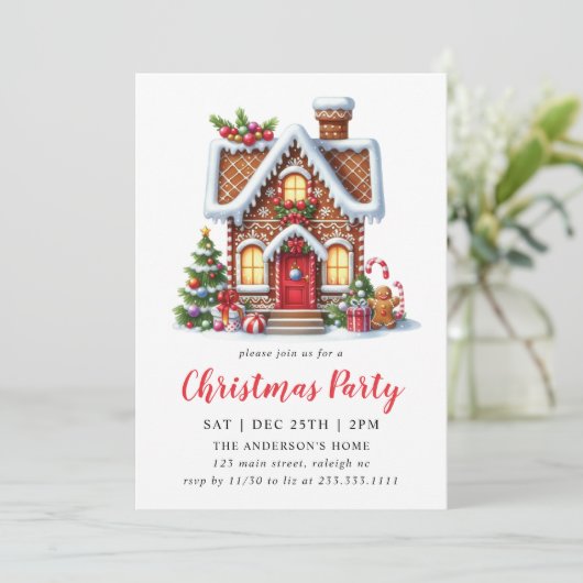 ジンガーモダンブレッドハウスクリスマスパーティー 招待状 (スタンド正面)