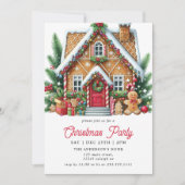 ジンガーモダンブレッドハウスクリスマスパーティー 招待状 (正面)