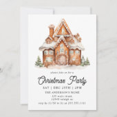 ジンガーモダンブレッドハウスクリスマスパーティー 招待状 (正面)