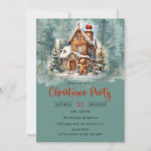 ジンガー素朴ブレッドハウスクリスマスパーティー 招待状 (正面)