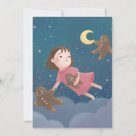 ジンガー飛んでいるパンのクッキーの夢と 招待状