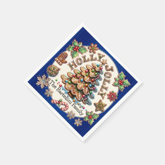 ジンガ大切ーパンCookieテーマ スタンダードカクテルナプキン (角)