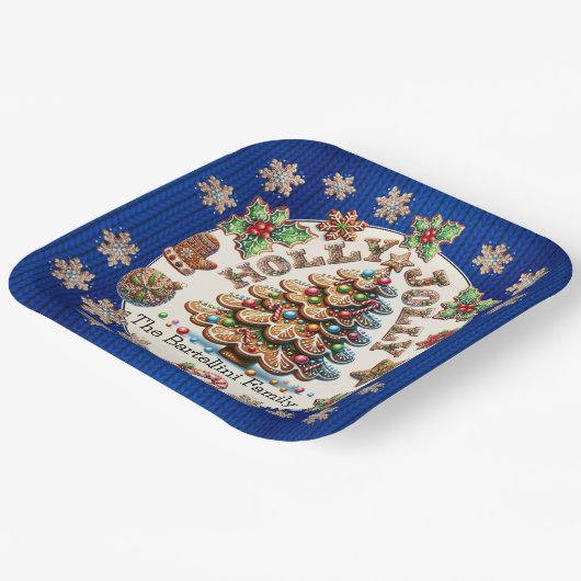 ジンガ大切ーパンCookieテーマ ペーパープレート (傾斜あり)