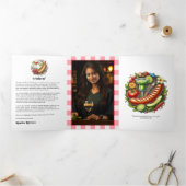 ジンガ素朴ム&グリルテーマBBQ卒業 三つ折り招待状 (内部)