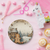 ジンガ素朴ーブレッドヴィレッジ ペーパープレート (パーティー)