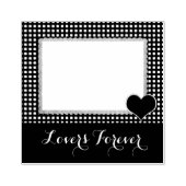 ジンガ縁どムコーナーハートスタンパカスタム文字 ラバースタンプ (インプリント)