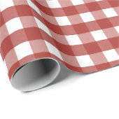 ジンガ赤と白ムラッピング紙 ラッピングペーパー (ロールコーナー)