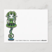 ジンキシハーレクインピクシースティックジェスター妖精葉書 ポストカード (裏面)