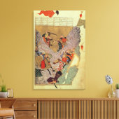 ジンギスカン(c.1162-1227)で戦っ中国のている キャンバスプリント (インサイチュ (リビング))