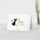 ジンクスは挨拶状を散歩します カード (裏面)