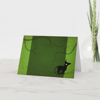 ジンクスは挨拶状を散歩します カード