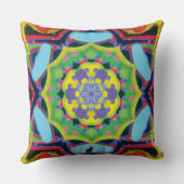 ジンクス万華鏡のように千変万化するパターン枕 クッション (裏面)