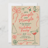 ジンクル&ミンゲル | ホリデー・カクテル・パーティー 招待状 (正面)