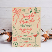 ジンクル&ミンゲル | ホリデー・カクテル・パーティー 招待状