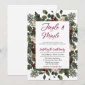 ジンクル&ミンゴル ホリデー クリスマス パーティー 招待状 (正面/裏面)
