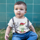 ジングルすてきオールドメリー小妖精や小人帽子と靴 ベビーTシャツ