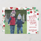 ジングルずっと|の休日の写真の挨拶 シーズンカード (正面/裏面)