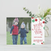 ジングルずっと|の休日の写真の挨拶 シーズンカード (スタンド正面)