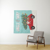 ジングルずっと|サンタ車 タペストリー (インサイチュ)