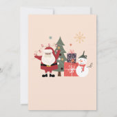 ジングルとミングルカワイホリデークリスマスパーティー 招待状 (裏面)