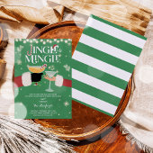 ジングルとミングルクリスマスカクテルパーティー 招待状