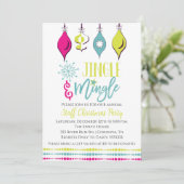 ジングルとミングルクリスマスパーティの招待状 招待状 (スタンド正面)