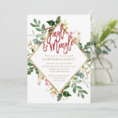 ジングルとミングルクリスマスパーティの招待状 招待状 (スタンド正面)