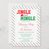 ジングルとミングルクリスマスパーティー 招待状 (正面)