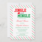 ジングルとミングルクリスマスブライダルシャワー 招待状 (正面)