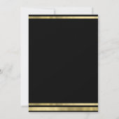 ジングルとミングル金ゴールド企業のクリスマスパーティー 招待状 (裏面)