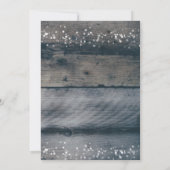 ジングルのずっと素朴な休日のパーティの招待状 招待状 (裏面)