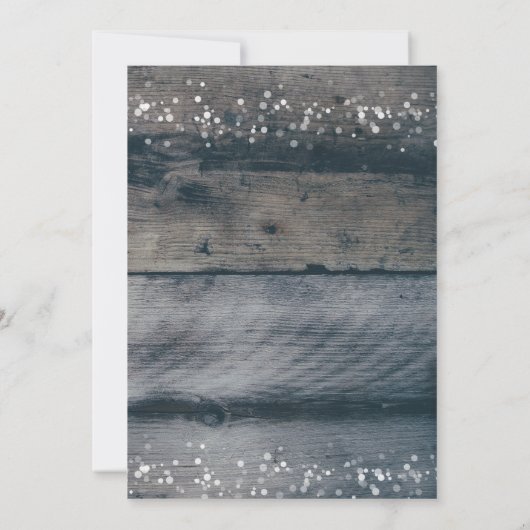 ジングルのずっと素朴な休日のパーティの招待状 招待状 (裏面)