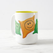 ジングルのジングル少し格言のジャンボマグ ツートーンマグカップ (正面左)