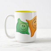 ジングルのジングル少し格言のジャンボマグ ツートーンマグカップ (左)