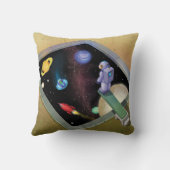 ジングルのジングル少し格言の宇宙の枕 クッション (裏面)