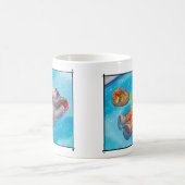 ジングルのジングル少し格言の幸せなカバのマグ コーヒーマグカップ (中央)