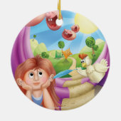 ジングルのジングル少し格言の幸せな場所のオーナメント セラミックオーナメント (裏面)