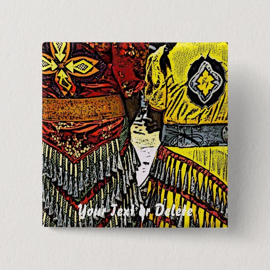 ジングルのダンサーはボタンを用意します 缶バッジ (正面)