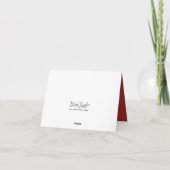 ジングルの地獄の気難し屋のメッセージカード シーズンカード (裏面)