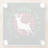 「ジングルの準備をしよう」クリスマス ガラスコースター (裏面)