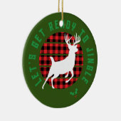 「ジングルの準備をしよう」クリスマス セラミックオーナメント (右)