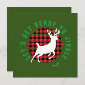 「ジングルの準備をしよう」クリスマス 招待状 (正面/裏面)