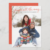 ジングルはずっと教養がある写真カードを渡します シーズンカード (正面/裏面)