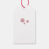 ジングルオールザウェイレッドスクリプトフォトホリデー ギフトタグ (裏面)