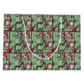 ジングルスカルポップ・アートのゴシック ラージペーパーバッグ (裏面)