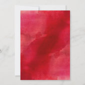 ジングルフェイクゴールドフォイル赤 |ホリデーパーティー 招待状 (裏面)