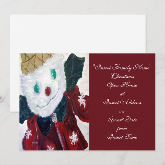 ジングルベア シーズンカード (正面/裏面)