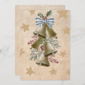 ジングルベルが鳴るクリスマスグリーティングのカスタムスウェグ シーズンカード (正面/裏面)